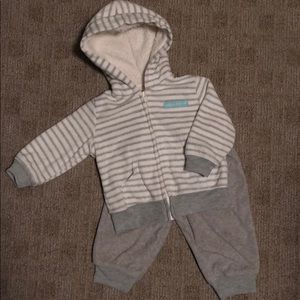 Fleece Zip Up and Pant Set